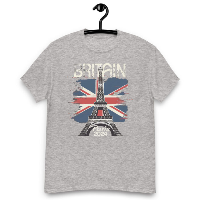 Great Britian Paris 2024 Grey Short-Sleeve Unisex T-Shirt