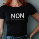 Women’s French Shirt – “Non Et C’est Comme Ça” T-Shirt – Provocative Paris Shirt – Gift for Her