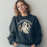 Champagnoween Paris Sweatshirt: Where Spooky Meets Sparkly - Image 2