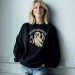 Champagnoween Paris Sweatshirt: Where Spooky Meets Sparkly - Image 4