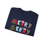 Merry Merry Paris Christmas Sweatshirt | Paris Lover Gift | French Shirt | Holiday Paris Souvenir | Gift for Her | Black or Dark Blue - Image 7