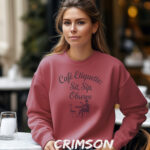 Comfort Colors Sweatshirt Inspired by Paris Café Lifestyle - Image 5