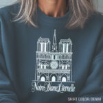 Notre-Dame Éternelle Comfort Colors Sweatshirt for Paris Lovers - Image 4