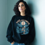 Halloween Skeleton Sweatshirt, Cozy Fall Pullover, Unisex Crewneck, Spooky Season Apparel, Paris Halloween Fashion - Image 3