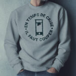 French Protest Sweatshirt Guillotine Humor Provocative Paris Text - Image 3