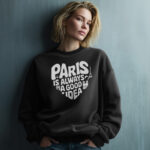Paris Heart Sweatshirt – Romantic French Shirt – Gift for Her - Image 5