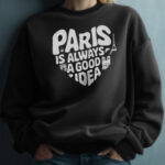 Paris Heart Sweatshirt – Romantic French Shirt – Gift for Her - Image 6
