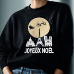 Paris Christmas Sweatshirt Joyeux Noël Black French Holiday Gift - Image 3