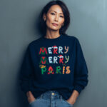 Merry Merry Paris Christmas Sweatshirt for Paris Loving Francophile Women - Image 5