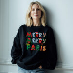 Merry Merry Paris Christmas Sweatshirt for Paris Loving Francophile Women - Image 4