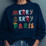 Merry Merry Paris Christmas Sweatshirt for Paris Loving Francophile Women - Image 6