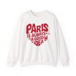 Paris Heart Sweatshirt – Romantic French Shirt – Gift for Her - Image 3