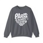 Paris Heart Sweatshirt – Romantic French Shirt – Gift for Her - Image 7