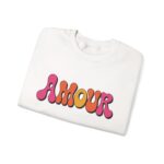 Amour Paris Sweatshirt – Romantic French Gift for Her in White - Image 4