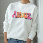 Amour Paris Sweatshirt – Romantic French Gift for Her in White