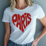 Romantic Paris Shirt – French Heart Design Gift for Her