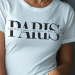 Paris Bold & Script Typographic Shirt for Women – French Shirt Gift for Her Romantic Style
