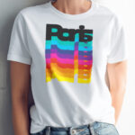 Retro Paris Shirt Women, 70s Rainbow French Graphic Tee