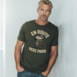 Men’s Paris Cycling Frog Tee – French Tour de France Shirt - Image 2