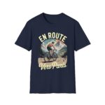 En Route Vers Paris vintage cycling t shirt, French gift - Image 3