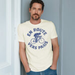 Paris cycling shirt distressed Tour de France gift French, gift for him, fathers day - Image 2
